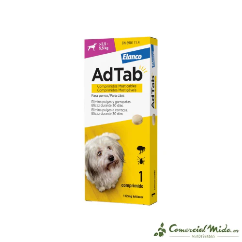 AdTab Comprimidos Masticables Antiparasitario para Perros - Image 2