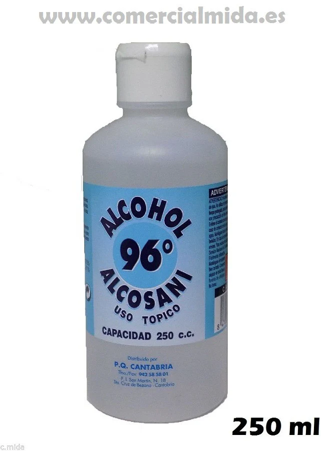 Alcohol SANITARIO 96º antiséptico para piel sana - Image 3