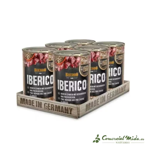 BELCANDO Alimento Húmedo de Cerdo Ibérico, Garbanzos y Arándanos para Perros - Image 2