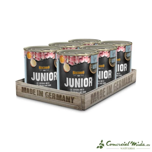 BELCANDO Junior Alimento Húmedo de Ave y Huevos para Perros - Image 2
