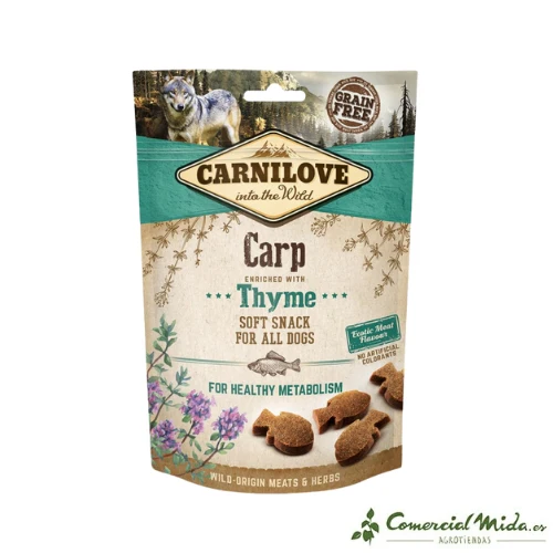 CARNILOVE CANINE SNACK CARPA TOMILLO