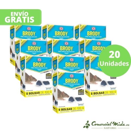 Raticida BRODY CEBO FRESCO Bolsas 100 gr (Brodifacoum) - Image 4