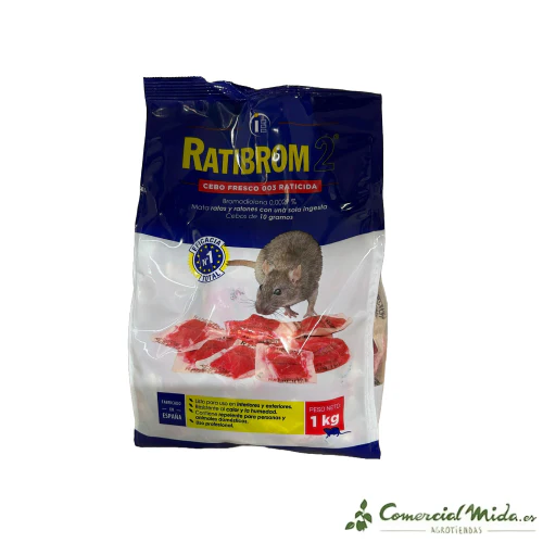 Cebo fresco RATIBROM 2 Raticida contra ratas y ratones - Image 14