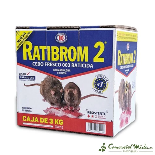 Cebo fresco RATIBROM 2 Raticida contra ratas y ratones - Image 21