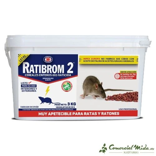 Cebo en cereales RATIBROM 2 contra ratas y ratones - Image 8