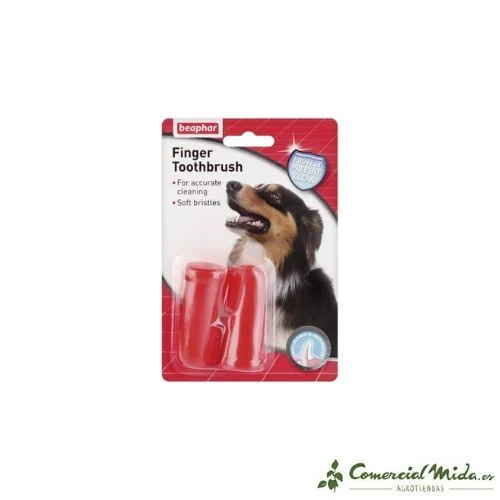 BEAPHAR Cepillo Dental de Dedo para Mascotas 2 Unidades