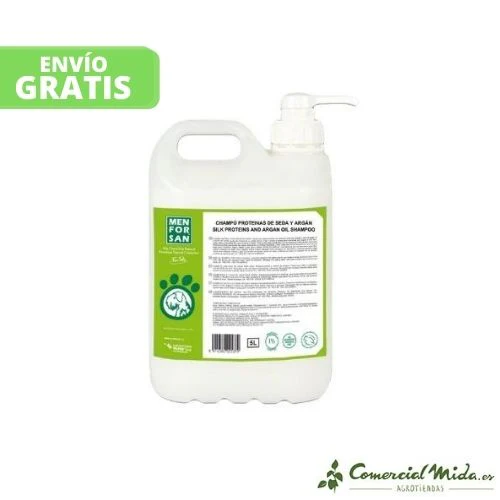 Champú MENFORSAN con Proteínas de Seda y Aceite de Argán para perros - Image 2