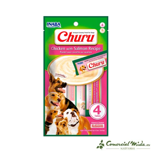 Churu DOG Snack Crema de pollo con salmón