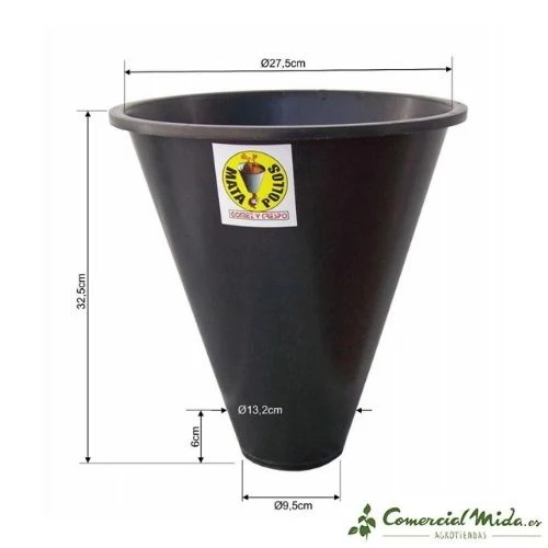 Cono Mata Pollos y Aves de Corral (Plástico)