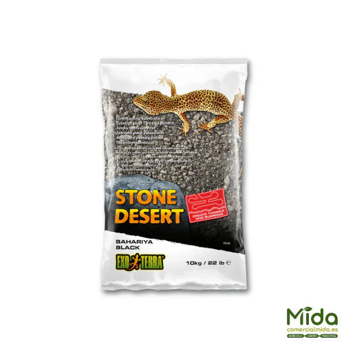 Exo Terra Sustrato de Arena para Paisajismo Bahariya Black Stone Desert - Image 2