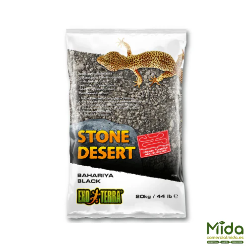 Exo Terra Sustrato de Arena para Paisajismo Bahariya Black Stone Desert - Image 3