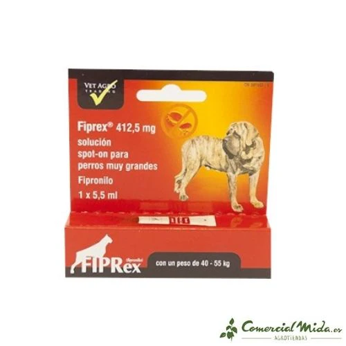 Fiprex XL 412,5 mg Fipronilo Pipeta Antiparasitaria para Perros Gigantes (40-55 kg) - Image 3