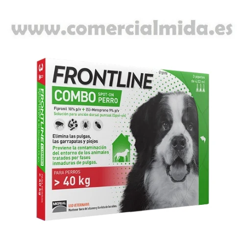 FRONTLINE COMBO, Pipetas Antiparasitarias Para Perros Gigantes (>40 kg) - Image 2