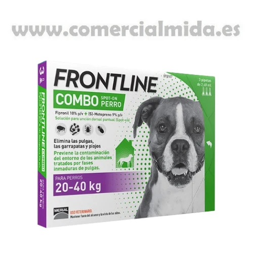 FRONTLINE COMBO, Pipetas Antiparasitarias Para Perros Grandes (20 a 40 kg) - Image 2
