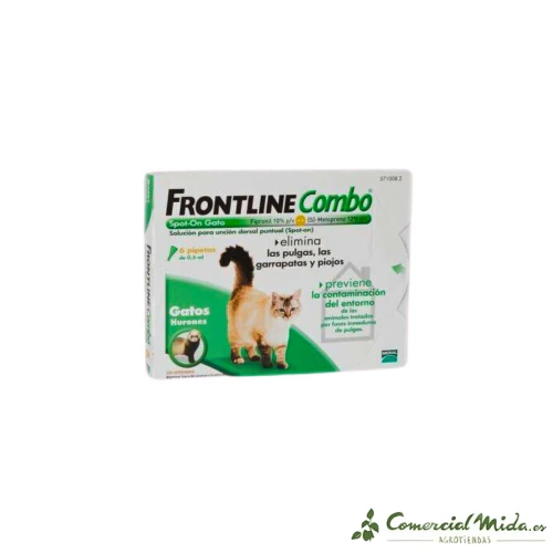 FRONTLINE Spot COMBO GATOS Pipetas Antiparasitarias para Gatos y Hurones - Image 2
