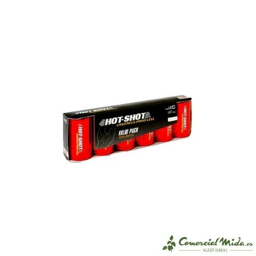 INSPROVET Hot-Shot Pilas LR 14 para Empujador Eléctrico