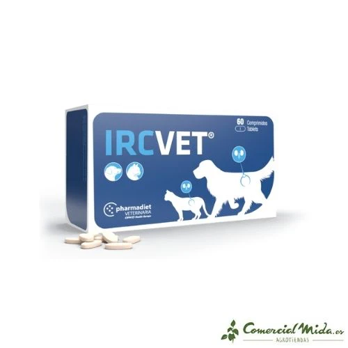 PHARMADIET Ircvet 60 Comprimidos para la Salud Renal de Perros y Gatos