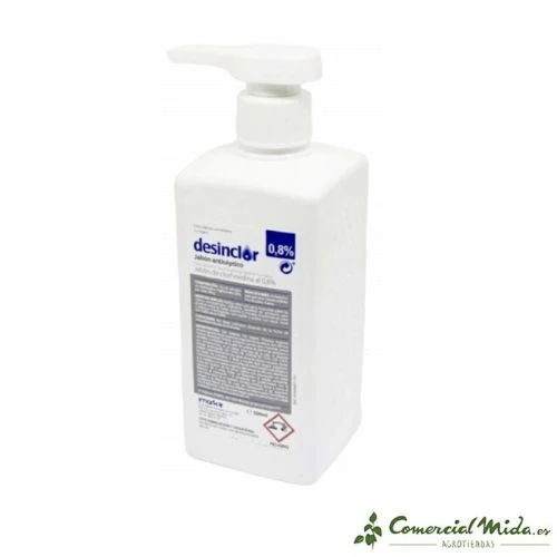 Jabón Antiséptico Desinclor Desinfectante Piel Sana para Lavado de Manos 500 ml