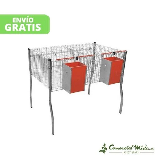 GÓMEZ Y CRESPO Jaula Económica-1 con 2 Departamentos para Conejos - Image 2