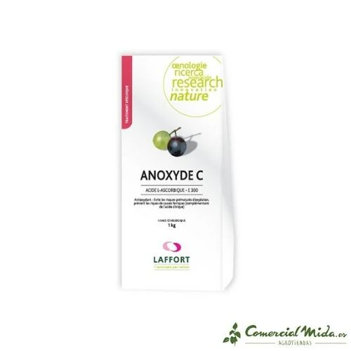 LAFFORT Anoxyde C Ácido L-Ascórbico Antioxidante para Vino (E-300)