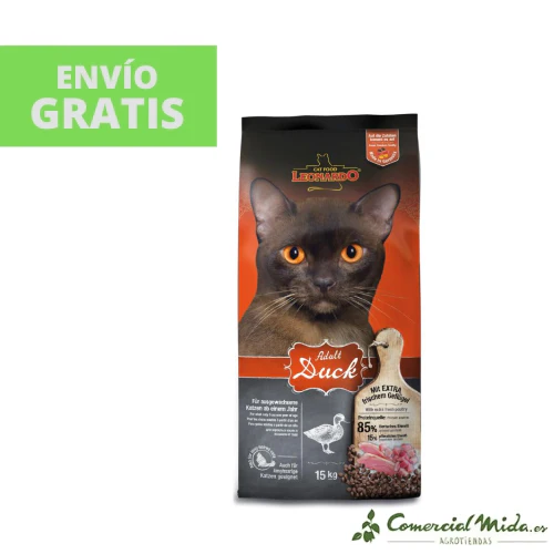 LEONARDO Adult Duck Pienso de Pato para Gatos Adultos - Image 4