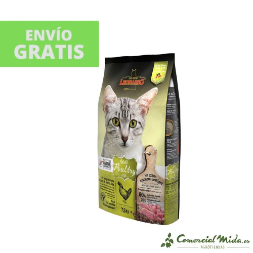 LEONARDO Adult GF Poultry Pienso Sin Cereales para Gatos Adultos - Image 3