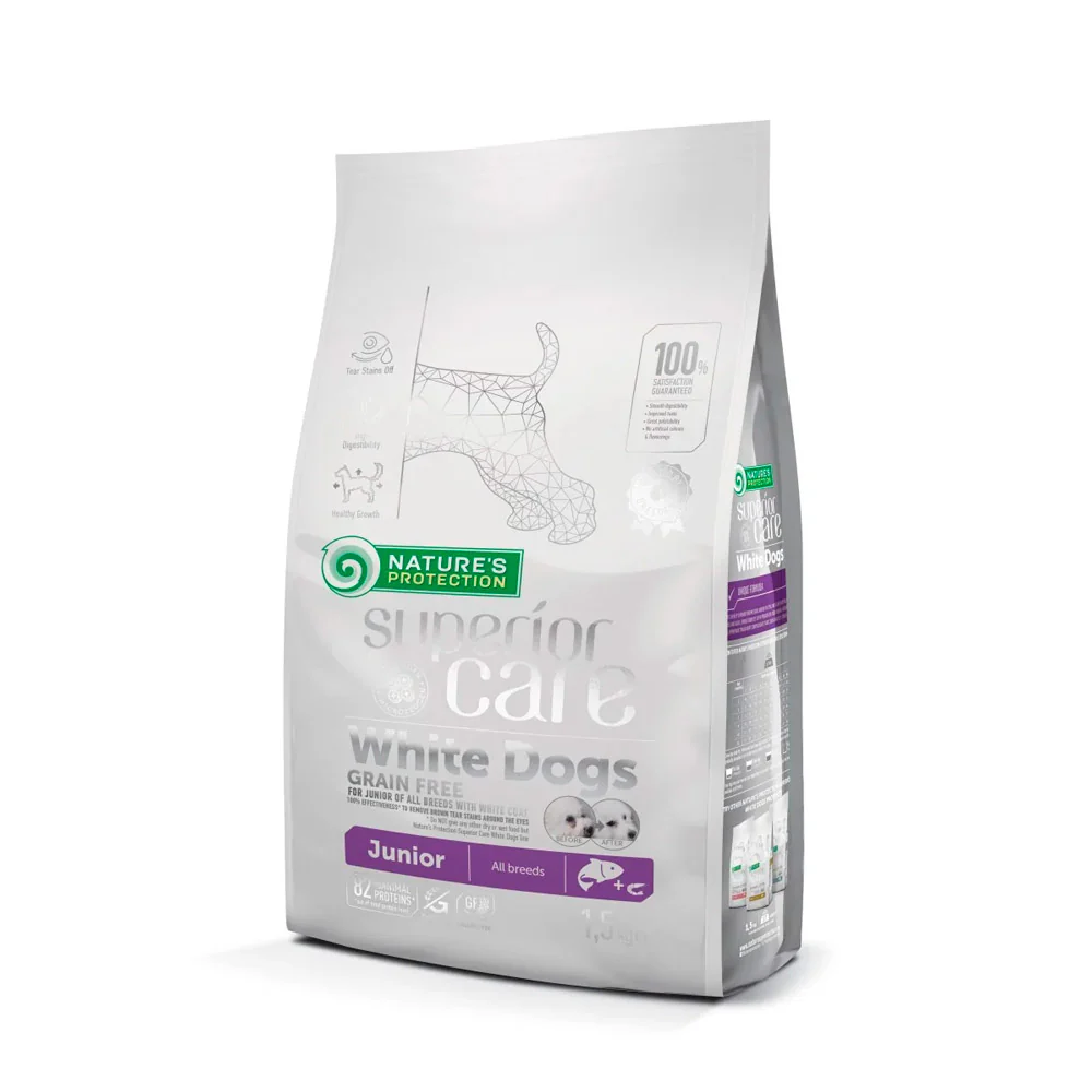NATURES PROTE White Dog Puppy GF Salmon
