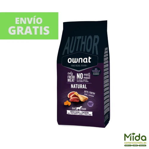 Pienso OWNAT Author Grain Free Fresh Duck & Chicken para Perros - Image 2
