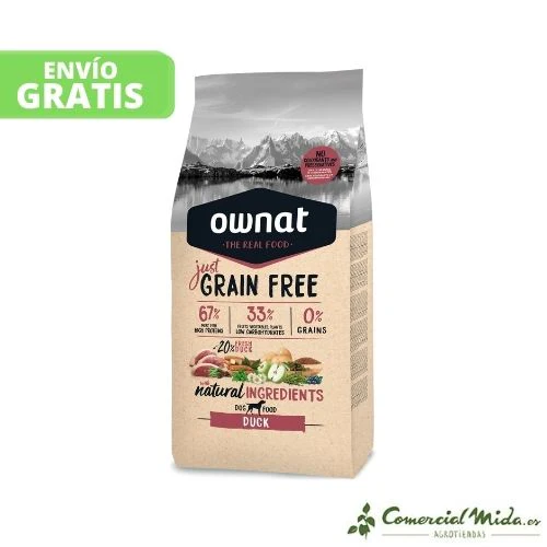 Pienso OWNAT Grain Free Adult Duck para Perros Adultos - Image 2