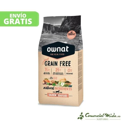 Pienso OWNAT Grain Free Adult Salmon&Seafood para Perros Adultos - Image 2