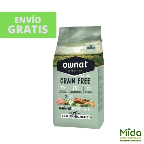 Pienso OWNAT Grain Free Prime Adult Pollo & Pavo para Perros - Image 2