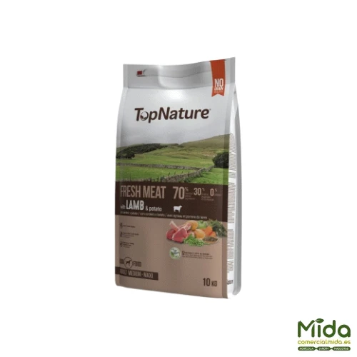 Pienso TOPNATURE Fresh Meat Cordero Medium-Maxi Perros 10Kg