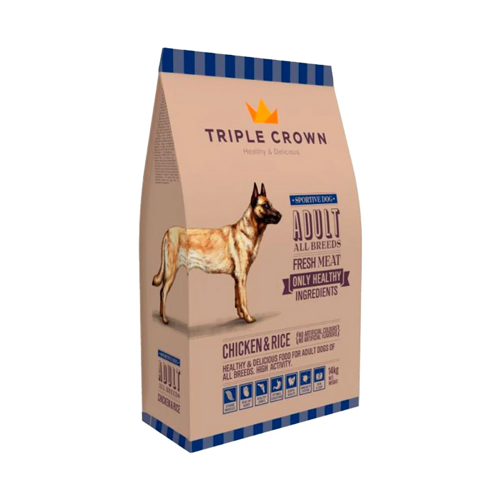 Pienso TRIPLE CROWN SPORTIVE DOG 14Kg (Perros Alta Actividad)