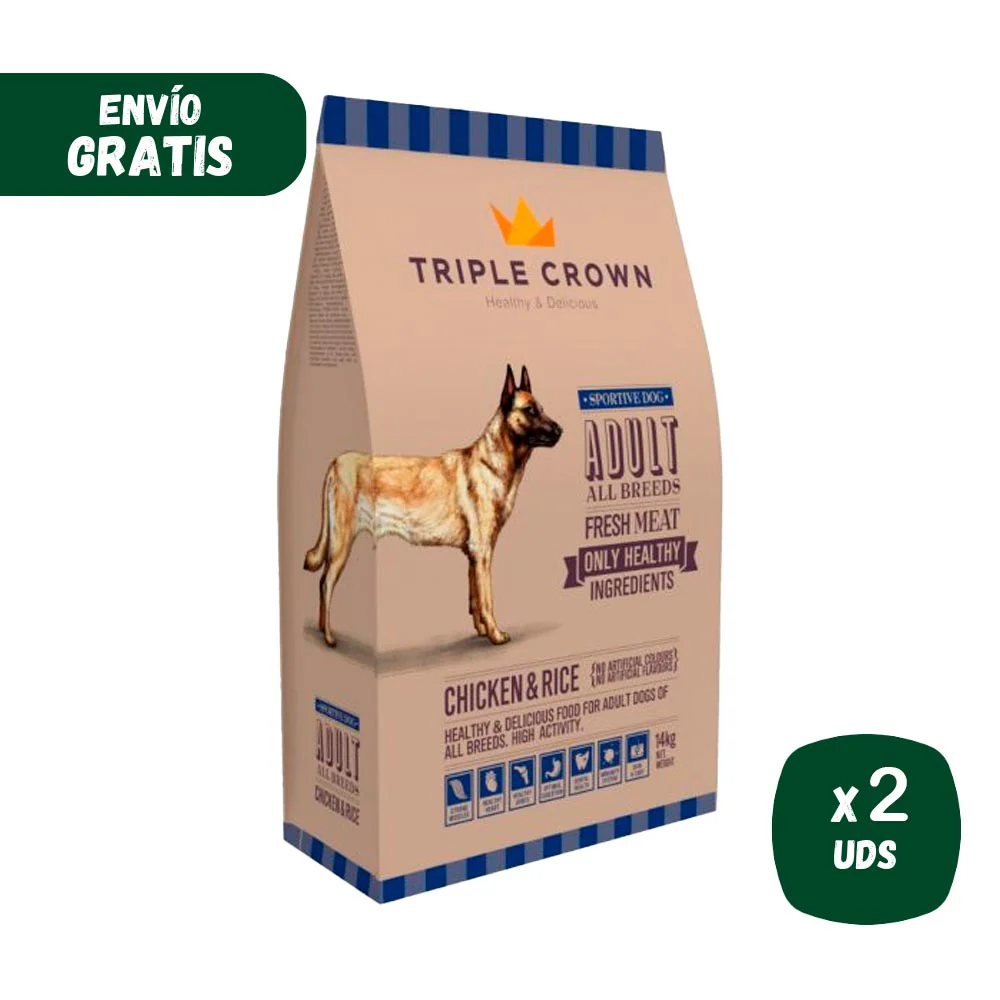 Pienso TRIPLE CROWN SPORTIVE DOG 14Kg (Perros Alta Actividad) - Image 2