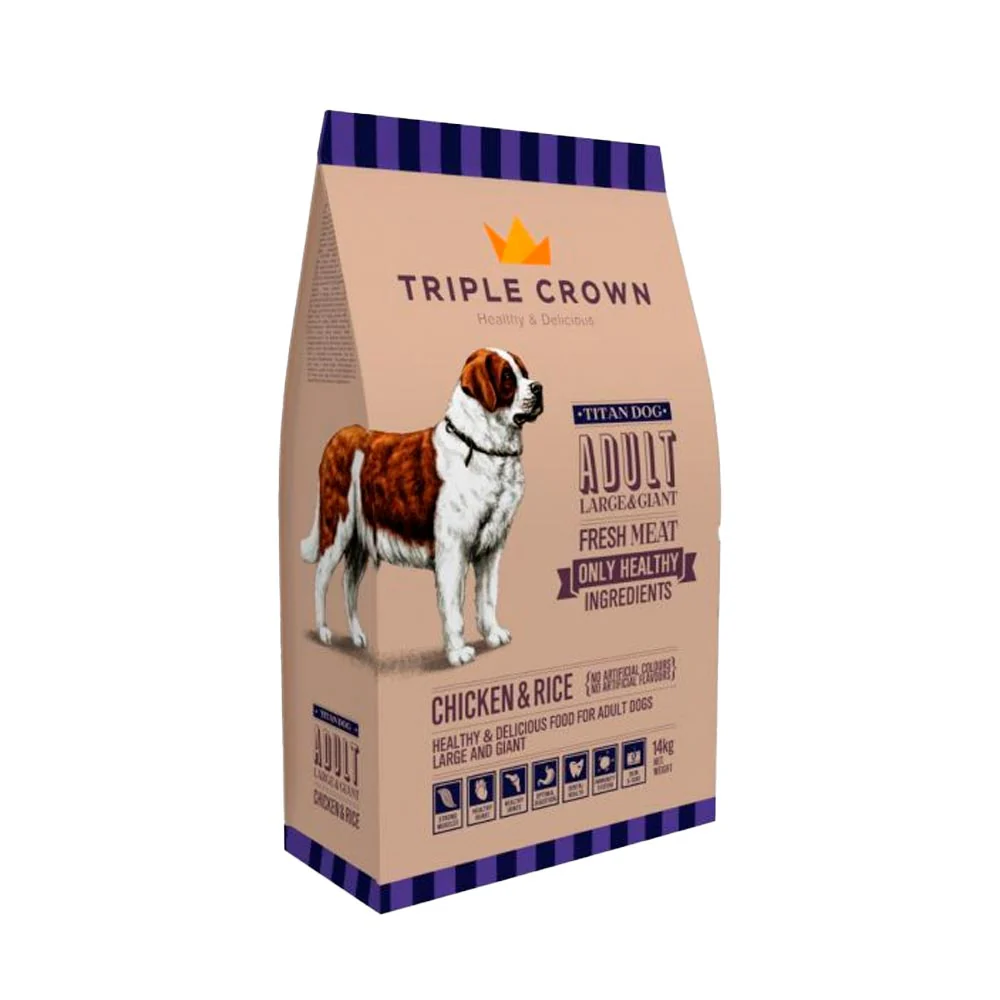 Pienso TRIPLE CROWN TITAN DOG para Perros Grandes o Gigantes 14Kg