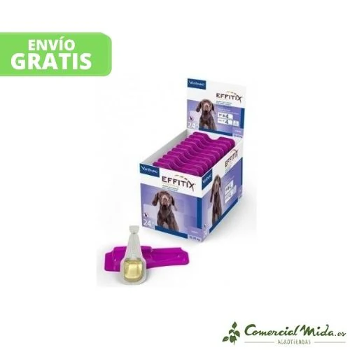 Pipetas VIRBAC EFFITIX M para Perros Medianos de 10 a 20 kg - Fipronilo y Permetrina (4 o 24 uds) - Image 2