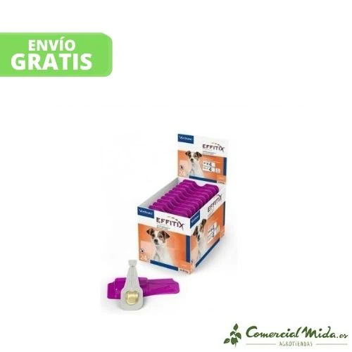 Pipetas VIRBAC EFFITIX S para Perros de 4 a 10 kg - Fipronilo y Permetrina (4 o 24 uds) - Image 2