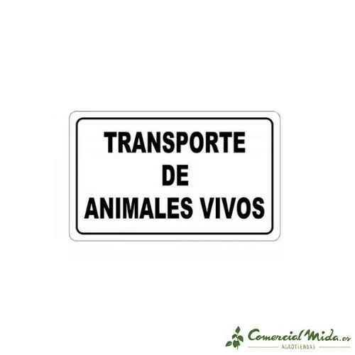 INSPROVET Placa de Señalización Transporte Animales Vivos