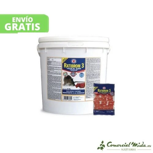 Cebo en Bloques RATIBROM 3 - Cubo 10 Kg