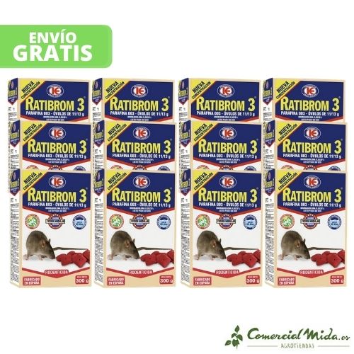 Cebo en Óvulos RATIBROM 3 con Parafina contra ratas y ratones - Image 3