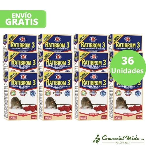 Cebo en Óvulos RATIBROM 3 con Parafina contra ratas y ratones - Image 5