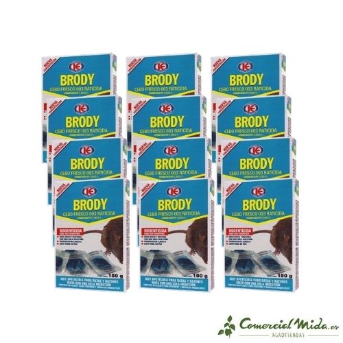 Raticida BRODY CEBO FRESCO para matar ratas y ratones (Brodifacoum) - Image 2