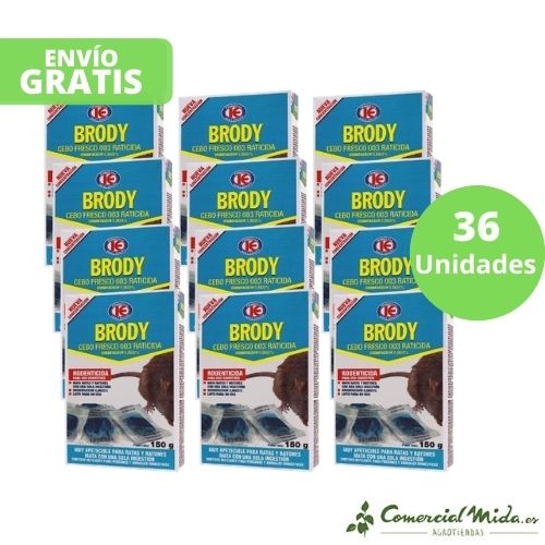 Raticida BRODY CEBO FRESCO para matar ratas y ratones (Brodifacoum) - Image 4