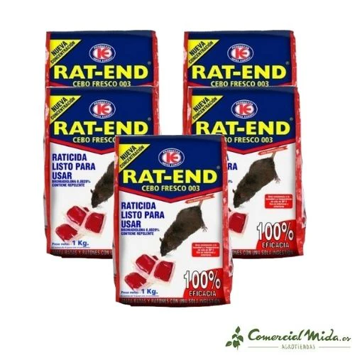 Cebo Fresco RAT-END Raticida para Ratas y Ratones - Image 3