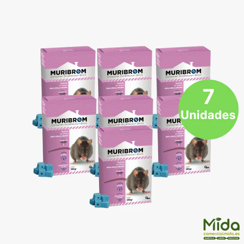 Raticida MURIBROM CEBO BLOQUE, mata ratas y ratones (Brodifacoum) - Image 2