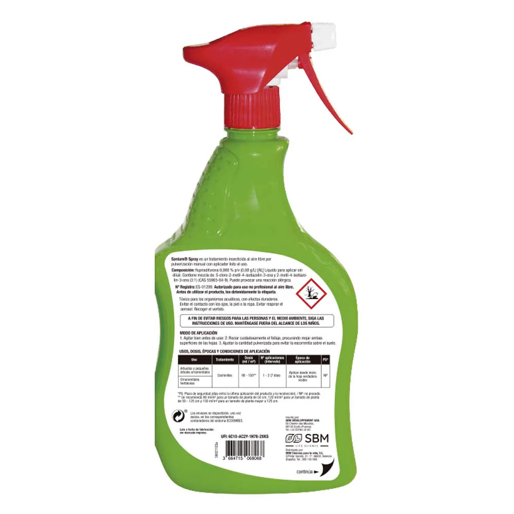 Spray Insecticida  multiacción de SANIUM 800ml - Image 2
