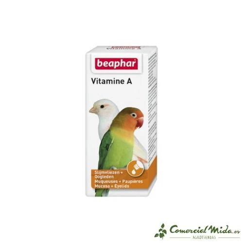 Suplemento Alimenticio BEAPHAR Vitamina A 20 ml para Aves