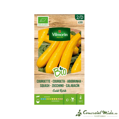VILMORIN BIO Semillas Calabacin Gold Rush