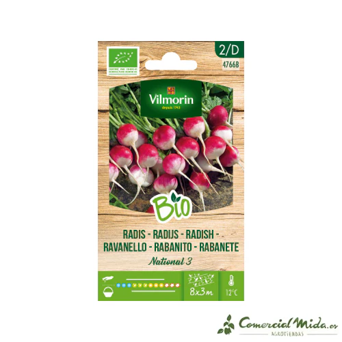 VILMORIN BIO Semillas Rabanito National