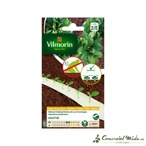 VILMORIN Cinta Hierba de Los Canόnigos AGATHE 5M (cultivo fácil)